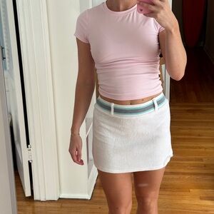 90s y2k terry cloth mini skirt